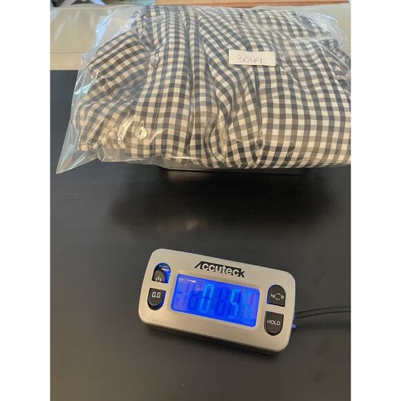 J. Jill Womens Top XL Black Rayon Gingham Long Sleeve Button Up Cottagecore FLAW - Picture 8 of 8